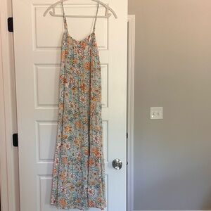 Floral Maxi Dress with Spaghetti Straps
